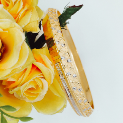 Two Tone Gold Kada
