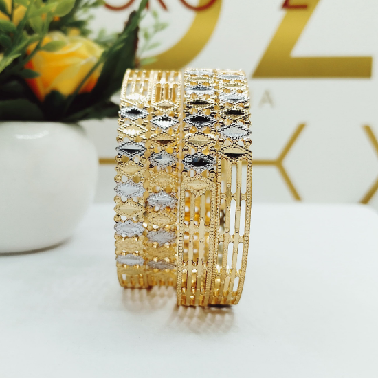 Ethnic Glam Gold Bangle